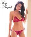 【お買い物マラソン期間 お買い得クーポン × 送料無料クーポン】ランジェリー (M) セクシーランジェリー アンティーク調レースのシースルーブラ&脇ひも股割れ Tバック ショーツ セット ニッセン セクシー ギフト デート バレンタイン
