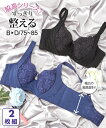 ブラジャー (B75-D85) 脇高 バストアップ ワイヤー ブラジャー 同色 2枚組 ニッセン nissen ホワイトデー