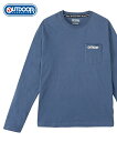 トップス・ワイシャツ アウトドアプロダクツ 長袖Tシャツ メンズ S-6Lサイズ 綿100%天竺ポケット付き長袖クルーネックTシャツ 大きいサイズ メンズ トップス ニッセン