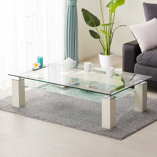 ニトリ ガラステーブル(センターテーブル) テーブル 