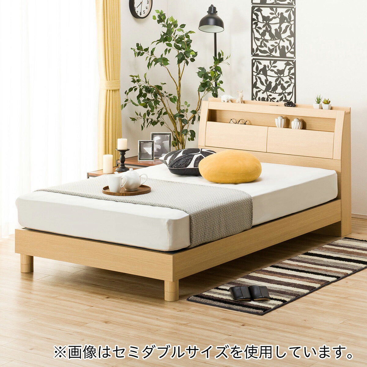 クイーンベッドフレーム(ヴァイン DBR LOW)