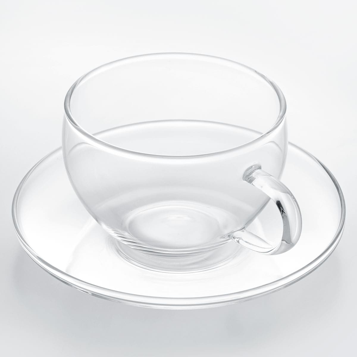 耐熱ガラスカップ&ソーサー(300ml)