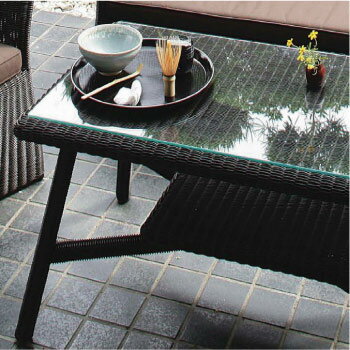 ガーデンチェア：ロム ガーデン 庭座 カフェテーブル 600（ダークブラウン） KFA-T005[F-241]【全品送料無料】