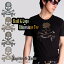 メール便(追跡サービス付き)発送可Jupiter&Juno(ジュピターアンドジュノ)Skull Color Rhinestone Short Sleeve Tee(スカル カラー ラインストーン半袖 Tシャツ)