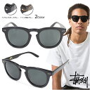 STUSSY Xe[V[ TOX Y fB[X UVJbg C[W LUIGI SUNGLASS ACEFA EYEWEAR ubN ׂb [177]