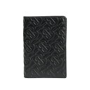 BURBERRY MONOGRAMMED LEATHER PASSPORT CASE バーバリー パスポートケース パスポートホルダー メンズ ブラック 黒 8014445