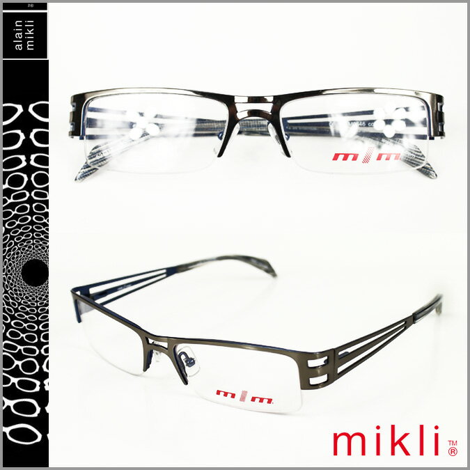 ミクリ/mikli メガネ [M0646-col04] シルバー メタルフレーム [男女兼用] 眼鏡 サングラス SILVER GLASSES [あす楽/正規]