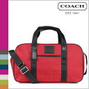 コーチ COACH F70504 メンズ [ガンメタル×レッド] ボイジャー ジム バッグ 2way ボストンバッグ 正規 アウトレット/USA/FACTORY/通販/新品【mens_0803w】