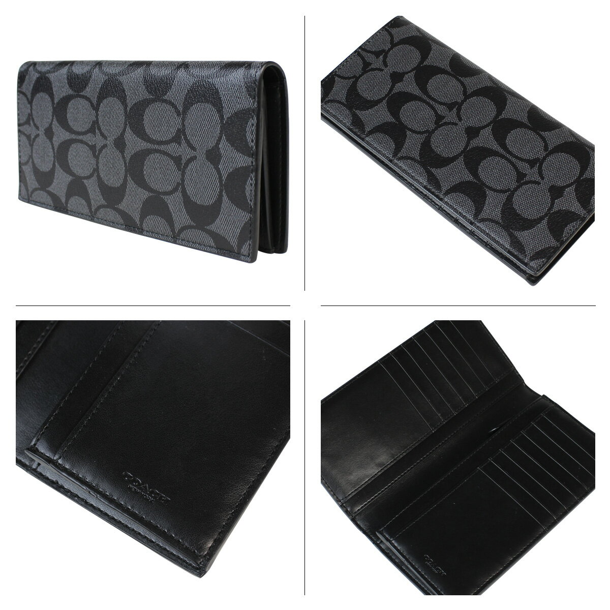 ALLSPORTS | Rakuten Global Market: Coach head COACH mens wallet F75013 charcoal / black ...