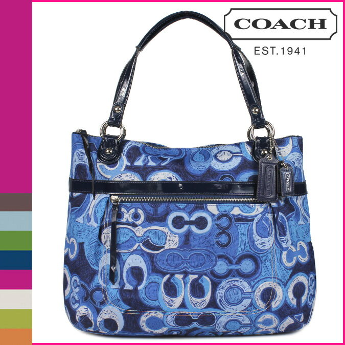 Coach COACH poppy POPPY tote bag blue x multi color denim print g ... Coach COACH poppy POPPY tote bag blue x multi color denim print g ...