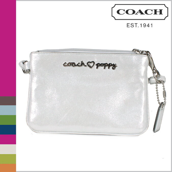 コーチ COACH [スターダスト] ポーチ ポピー レザー スモール リストレット POPPY LEATHER SMALL WRISTLET [F44882]USA/FACTORY/新品/正規品アウトレット/あす楽☆★☆送料無料☆★☆シグネチャー コーチ COACH バッグ 財布 正規アウトレット