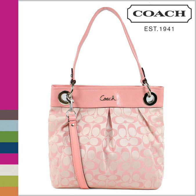 コーチ COACH [ピンク] 2way ショルダーバッグ アシュレー シグネチャー サテン ヒッピー[F17599] USA/FACTORY/新品/正規品アウトレット/あす楽【mens_0803w】