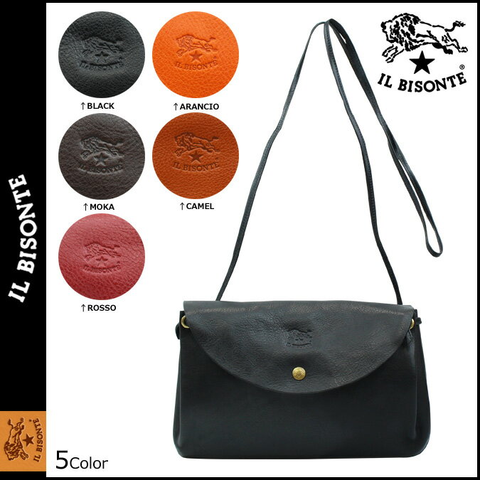 送料無料 イルビゾンテ IL BISONTE ショルダーバッグ メンズ レディース A2358-P 5カラー SHOULDER BAG ユニセックス [1/21 新入荷][ あす楽対象外 ]★★