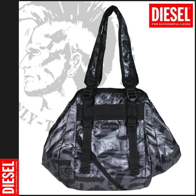 ディーゼル/DIESEL/ トートバッグ [グレー×ブラック] X00412 /ポリエステル/男女兼用[6/15 新入荷][正規]