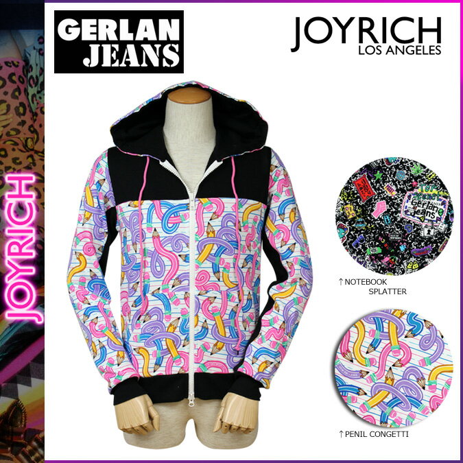 送料無料 ジョイリッチ JOYRICH ガーラン ジーンズ ジップアップ パーカー [ 2カラー ] ZIP HOODIE PARKA パーカ フーディー フード コラボ メンズ レディース ユニセックス [ 正規 あす楽 ]【バレンタイン】