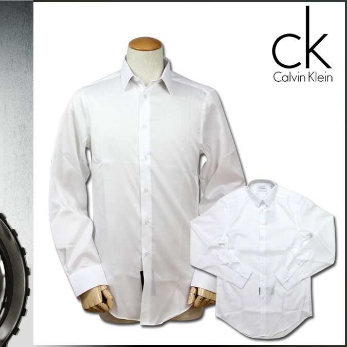 [SOLD OUT]送料無料 カルバンクライン Calvin Klein ボタン シャツ Yシャツ [ ホワイト ] SHIRT フォーマル メンズ [ 正規 あす楽 ]