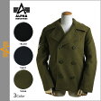 送料無料 アルファ ALPHA INDUSTRIES Pコート ピーコート [ 3カラー ] CAPTAIN メンズ コート ジャケット MJC43913C1 [ 正規 あす楽 ]【バレンタイン】