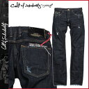 Cult of individuality カルト オブ インディビジュアリティ ジーンズ デニム パンツ ストレート フィット ヴィンテージ ダメージ 加工 インディゴ メンズ