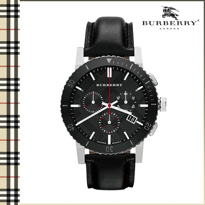 送料無料 バーバリー BURBERRY 腕時計 メンズ レディース 42mm クロノグラフ ウォッチ 時計 2014年 入荷 BU9382 ブラック THE CITY ユニセックス [ 正規 あす楽 ]【バレンタイン】