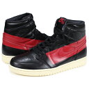 【最大600円OFFクーポン】 ナイキ NIKE エアジョーダン1 レトロハイ スニーカー メンズ AIR JORDAN 1 RETRO HIGH OG DEFIANT COUTURE ブラック 黒 BQ6682-006