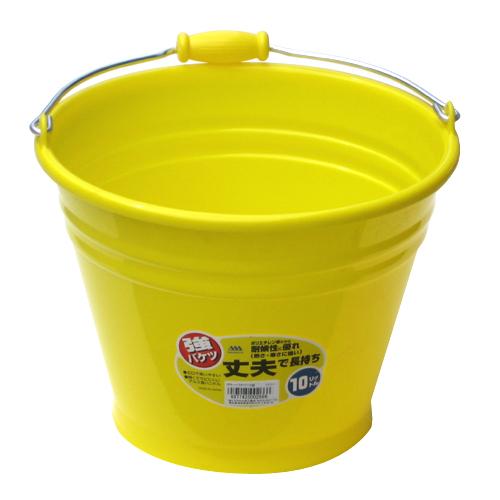 カラーバケツ10型 黄 容量:10L
