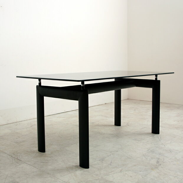 (nol-121729-160) ダイニングテーブル ガラステーブル 金属脚 送料無料 ミッドセンチュリー 北欧テイスト 食卓テーブル 黒 ブラック