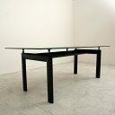 (nol-121729-200) ダイニングテーブル ガラステーブル 金属脚 送料無料 ミッドセンチュリー 北欧テイスト 食卓テーブル 黒 ブラック