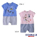 ダブルB ミキハウス ショートオール【日本製)【30%OFFアウトレットセール】 【ベビー】