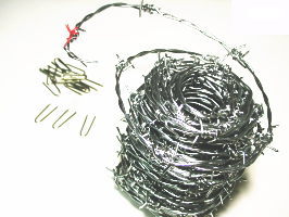 有刺鉄線バーブ20メートル太さ16#泥棒よけや猫よけに【ベストセラー商品】