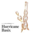 【送料無料】 【即納】 最高級ガラスボング ハリケーン ゴールド 34cm Hurricane Basix ガラスパイプ ガラパイ Hurricane ハッカパイプ クラックパイプ 喫煙具