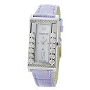 【キャッシュレス5%還元】【数量限定】スワロフスキー 時計 レディース 腕時計 LOVELY CRYSTALS SQUARE クリスタル シルバー ラベンダー パープルレザー 5096684 ビジネス 女性 ブランド 誕生日 お祝い プレゼント ギフト