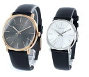CALVIN KLEIN カルバンクライン CK 時計 メンズ レディース ペアウォッチ スイス製 腕時計 Posh ポッシュ 40mm 32mm ブラック×ブラック レザー K8Q316C3K8Q331C6 クリスマス プレゼント