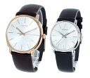 CALVIN KLEIN カルバンクライン CK 時計 メンズ レディース ペアウォッチ スイス製 腕時計 Posh ポッシュ 40mm 32mm ブラウン×ブラック レザー K8Q316G6K8Q331C6 クリスマス プレゼント