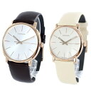 CALVIN KLEIN カルバンクライン CK 時計 メンズ レディース ペアウォッチ スイス製 腕時計 Posh ポッシュ 40mm 32mm ブラウン×ベージュ レザー K8Q316G6K8Q336X2 ビジネス 男女 ペアセット カップル 時計 誕生日 お祝い ギフト クリスマス プレゼント