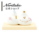 ノリタケ ひな人形 (小) 素描 しだれ梅 ■ ギフトボックス入り 花柄 出産祝い 新商品 おしゃれ プレゼント お祝い
