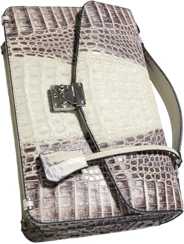 【送料無料】[ベルクート] [クロコダイル][背テール][センター取り] ハンドバッグ ビジネスバッグ 2室 ワンタッチ 牛革 大容量 鍵付き 高級