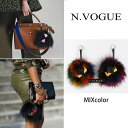 N.VOGUE(エヌヴォーグ)モンスターストラップ バッグ アクセサリー キーホルダー モンスター キャラクター オレンジ パープル カジュアル 秋レディース ...