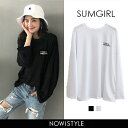 SUMGIRL(サムガール)プリント長袖Tシャツ【