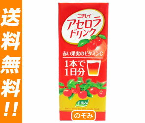 【送料無料・2ケースセット】ニチレイ アセロラドリンク 200ml紙パック×24本入×(2ケース)【ヤマト運輸・佐川急便の選択OK！】