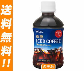 【送料無料・2ケースセット】伊藤園 W coffee 微糖 ICED COFFEE(アイスコーヒー)280mlPET×24本入×（2ケース）