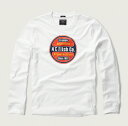 ◆【期間限定値下げ中】【送料無料】【新品】アバクロ【Mensメンズ】グラフィック長袖Tシャツ(ロンT)/White【Logo Graphic Long Sleeve Tee】【Abercrombie&Fitch】【本物保証】