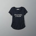【送料無料】【新品】アバクロ【Womens】ロゴグラフィックTシャツ/Navy【Logo Graphic Tee】【Abercrombie&Fitch】【本物保証】【レディース】
