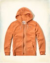 【期間限定値下げ中】【送料無料】【新品】ホリスター【Mensメンズ】ロゴフルジップパーカー/Orange【Iconic Fleece Hoodie】【HOLLISTERCo.】【本物保証】