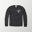 ◆【期間限定値下げ中】【送料無料】【新品】アバクロ【Mensメンズ】グラフィック長袖Tシャツ(ロンT)/Dark Heather Grey【Long-Sleeve Graphic Tee】【Abercrombie&Fitch】【本物保証】
