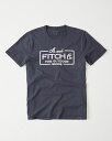【送料無料】【新品】アバクロ【Mensメンズ】グラフィックTシャツ(半袖)/Navy【Garment Dye Graphic Tee 】【Graphic Tees】【Abercrombie&Fitch】【本物保証】