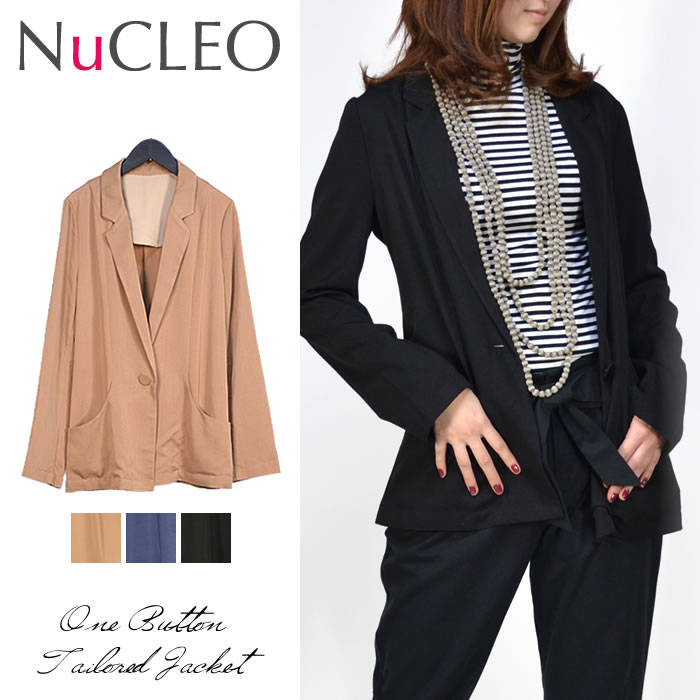 Hunch（ハンチ）：ワンボタンテーラードジャケット◆テーラードジャケット/レディース◆