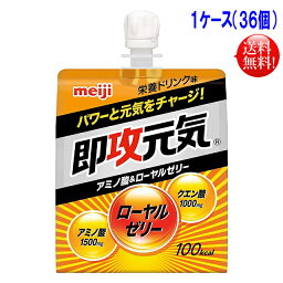 【送料無料】1ケース（36個入）明治 <strong>即効元気ゼリー</strong>180gパウチ速攻元気 即攻元気