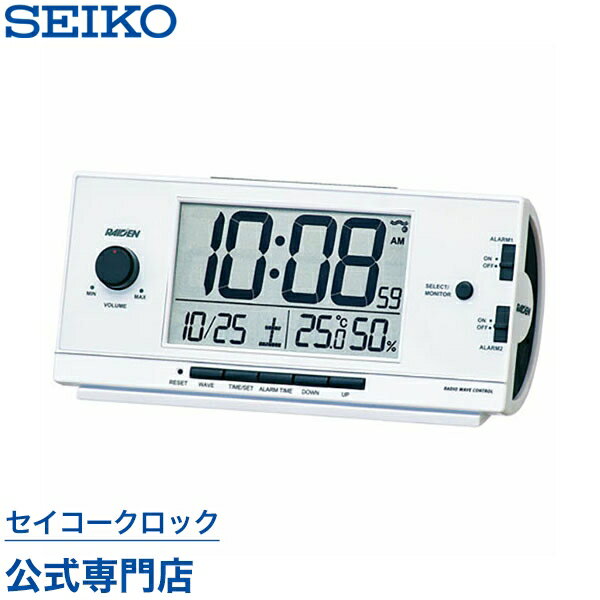 セイコークロック　SEIKO　ピクシス　目覚まし時計　置き時計　電波時計　NR534W　セ…...:nuts-seikoclock:10001061