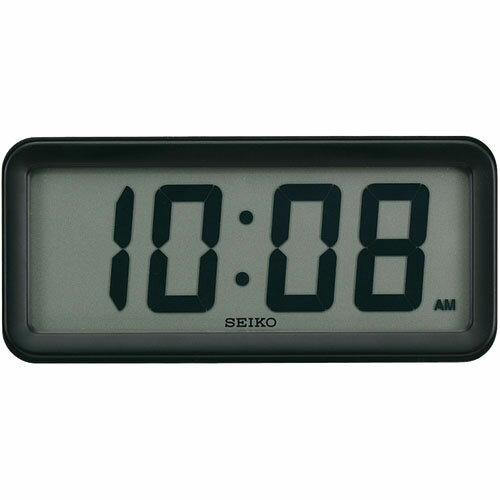 【送料無料】　セイコー　SEIKO　掛け時計　目覚まし時計　置き時計　SQ677K　パワーデザイン　電波修正　デジタル　カレンダー　  