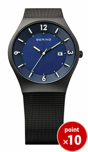 　　ベーリング　BERING　メンズ　腕時計　14440-227　SOLAR　ソーラー　ブルーフェイス　SSメッシュベルト　　genretop-jw　　　BERING　ベーリング　腕時計
